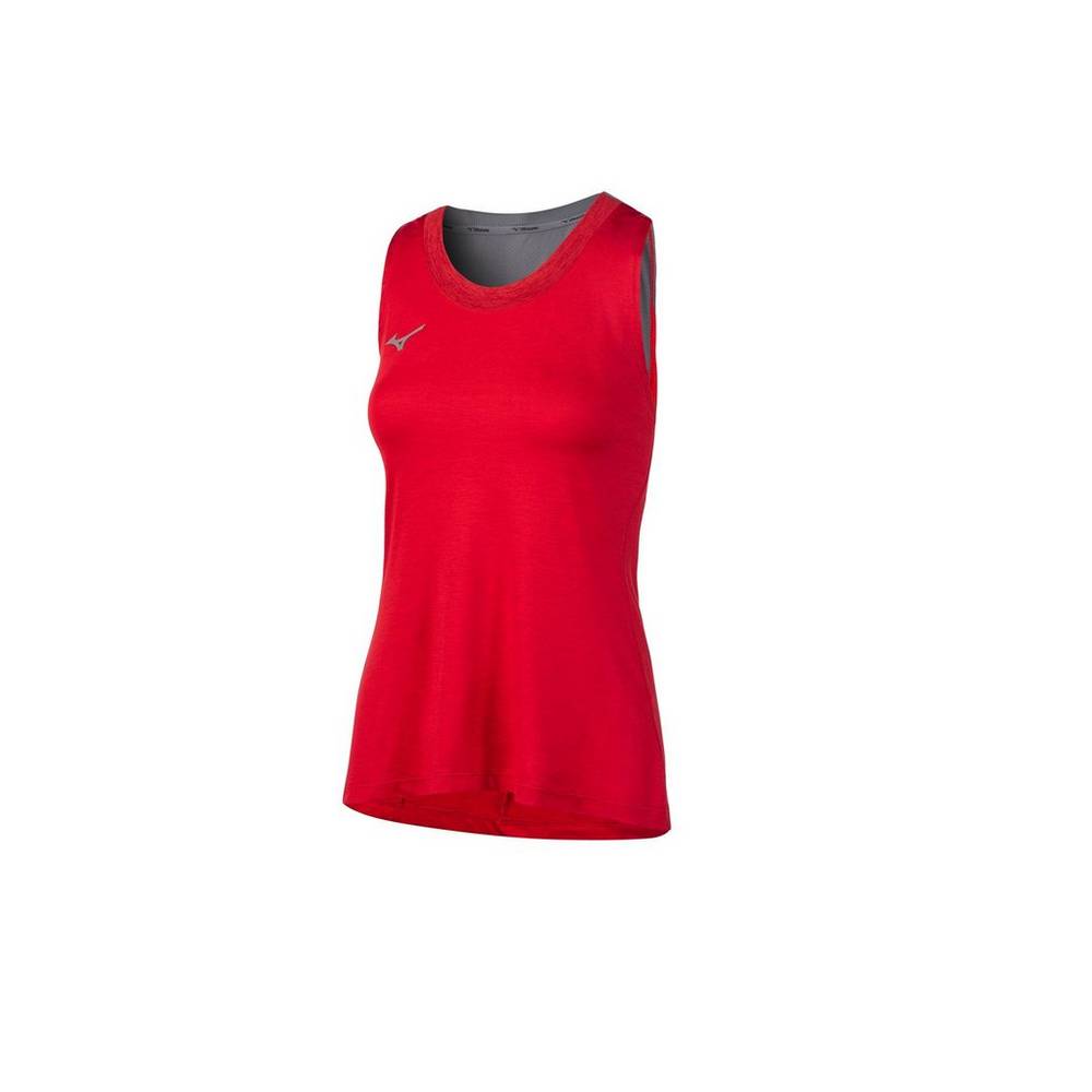 Damske Tank Top Mizuno Alpha Červené Vypredaj MTJO31458